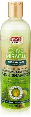 African Pride Olive Miracle 2-IN-1 Shampoo