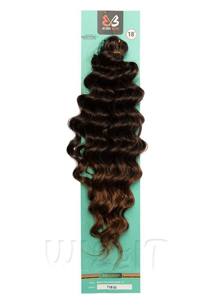 Bobbi Boss Brazilian Loose Deep Crochet 18”