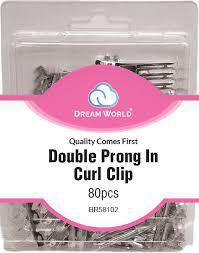 Double Prong Pin Curl Clip