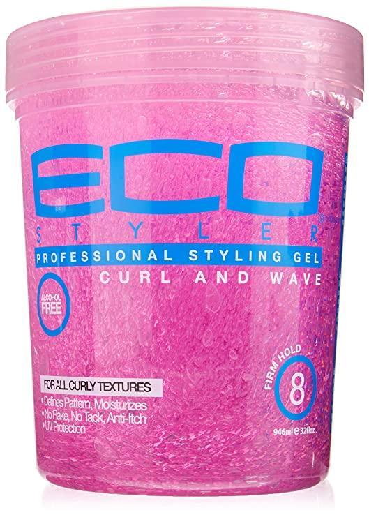 Eco Style Gel Pink For Curly Textures