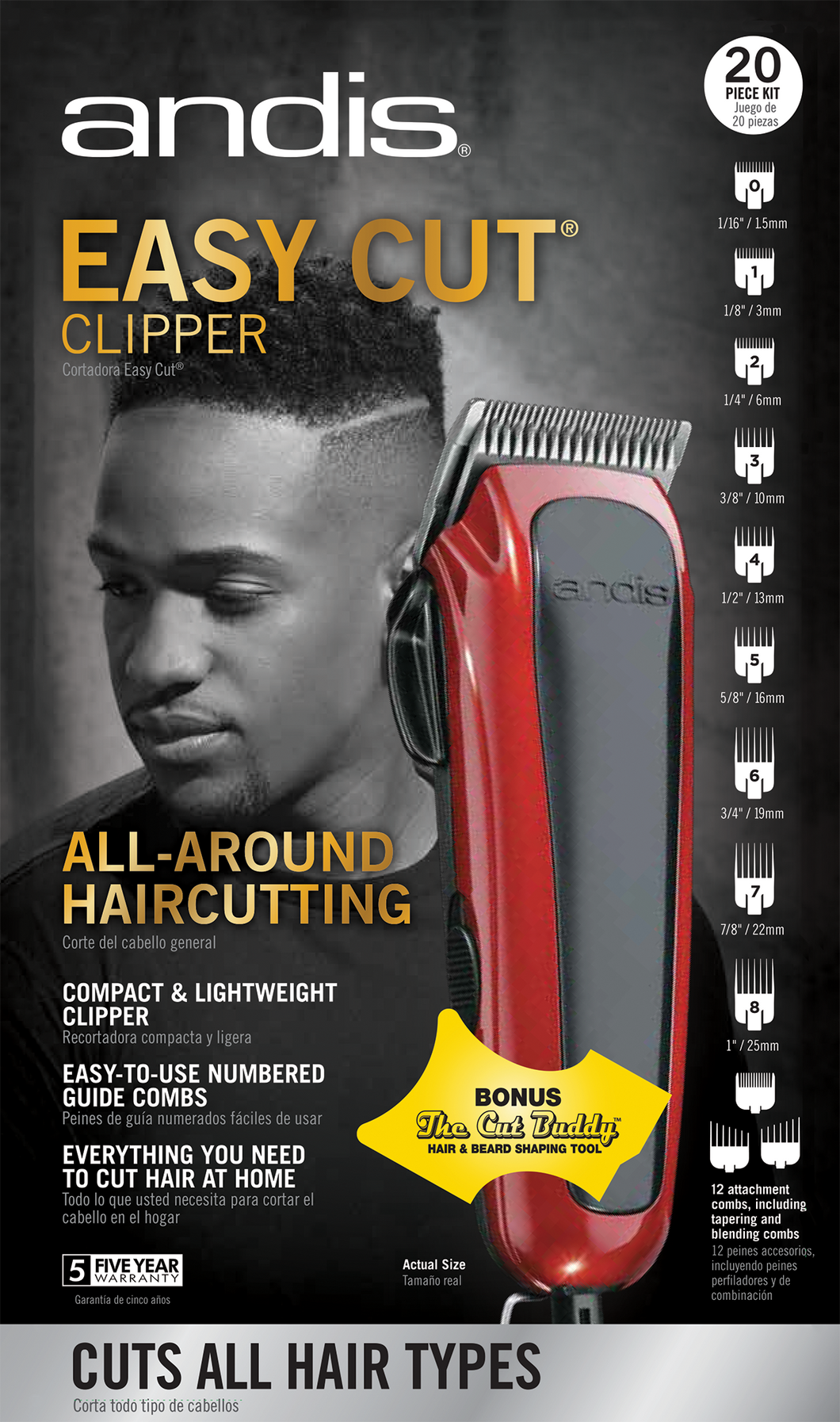 Andis Easy Cut Clipper 20pcs