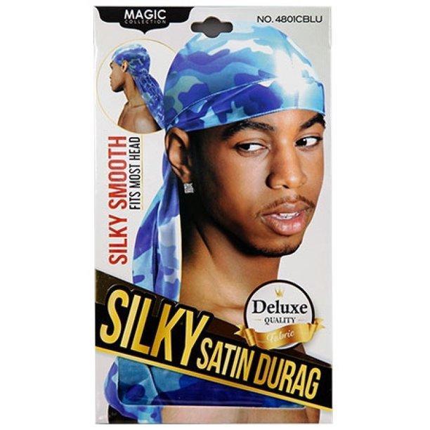 MAGIC Collect Silky Satin DuRag Blue Camouflage