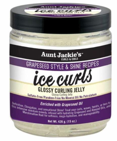 Aunt Jackie's Ice Curls Glossy Curling Jelly with Grapeseed Style and Shine