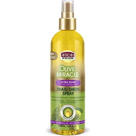 African Pride Braid Sheen Spray Olive Oil