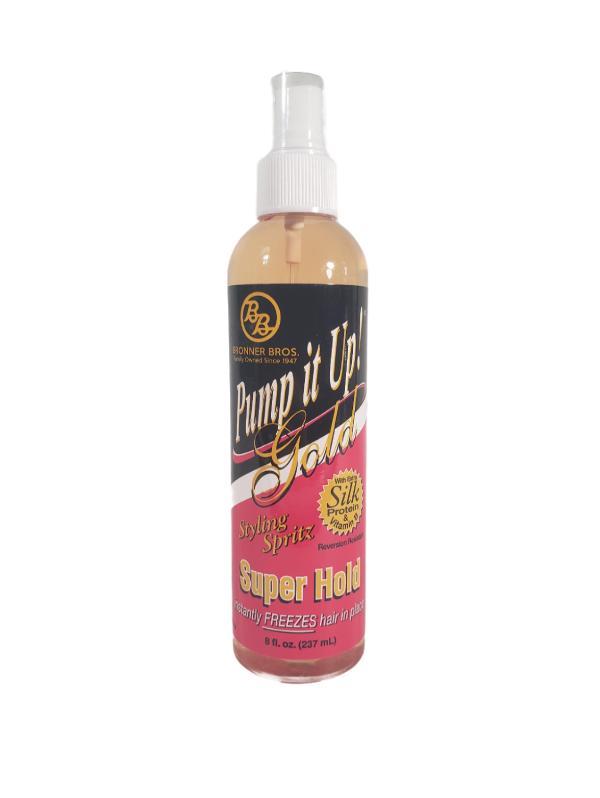 Bronner Bros. Pump it Up Gold Spritz Super Hold 8 Oz