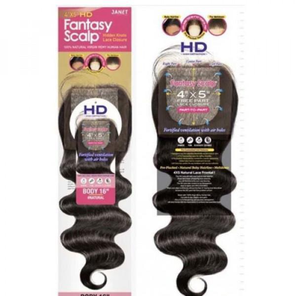 Janet Fantasy Scalp 4x5 HD Lace Closure - 16