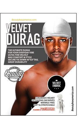 VELVET DURAG Wrinkle Free, Soft & Stretchable